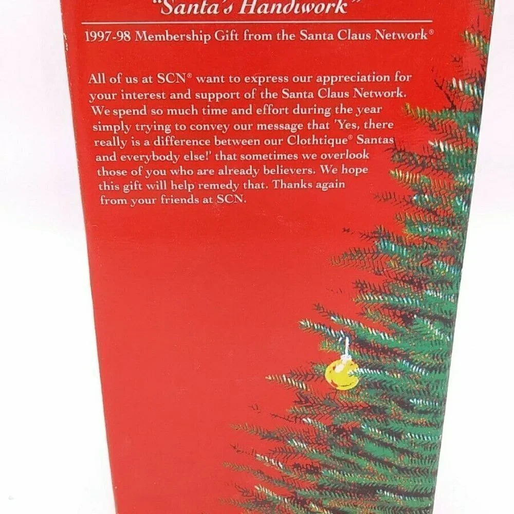 Clothtiques Possible Dreams Santa #805006 Santa's Handiwork 97 Christmas Holiday